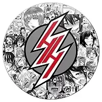 Магнит виниловый круглый Ahegao Hentai Haven Logo