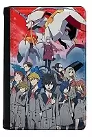 Обложка на паспорт кожзам с героями аниме Darling in the FranXX