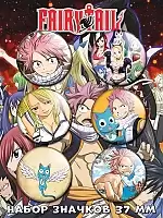 Значки Fairy Tail No.1 набор 6 штук