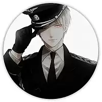 Магнит виниловый круглый Hetalia: Axis Powers 95535