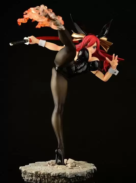 ������� FAIRY TAIL Erza Scarlet High Kick ver. Black Bunny 1/6 Complete Figure