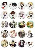 Набор значков Axis Powers Hetalia