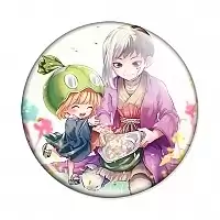Значок Dr. Stone Suika и Gen Asagiri