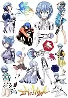 Стикеры виниловые Evangelion Rei Аyanami