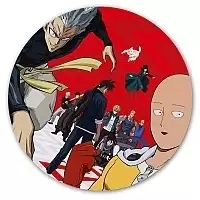Коврик для мышки круглый Ванпанчмен Season 2