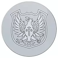 Магнит виниловый круглый Черный клевер - Silver Eagle Squad