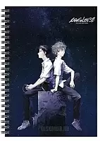 Скетчбук для рисования A5 Evangelion 3.0 - Kaworu Nagisa и Shinji Ikari