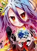 Плакат бумажный No Game No Life Shiro