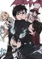 Плакат бумажный с артом Ao no Exorcist