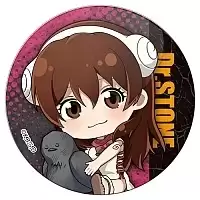 Магнит круглый "Доктор Стоун" Chibi Юдзуриха Огава