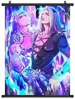 Гобелен тканевый ДжоДжо: Золотой ветер / Leone Abbacchio с Moody Blues