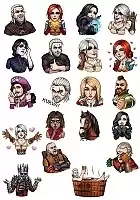 Стикеры виниловые The Witcher No.2