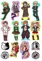 Стикеры виниловые Danganronpa / Данганронпа
