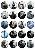 Набор маленьких значков "The Witcher" No.1