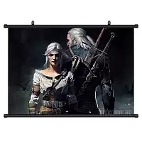 Гобелен тканевый The Witcher 3 Wild Hunt Geralt and Ciri
