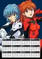 Календарь бумажный А3 на 2025 год Evangelion