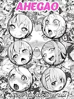 Значки на рюкзак Ahegao