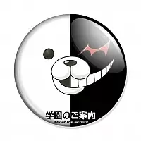 Значок Danganronpa Monokuma face