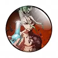 Значок Доктор Стоун - Ishigami Senkuu