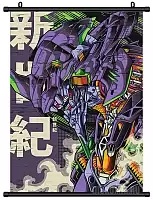 Гобелен тканевый Eva-01 Mecha-Core V2 / Евангелион