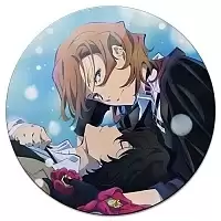 Магнит виниловый круглый Bungou Stray Dogs Chuuya Nakahara and Osamu Dazai