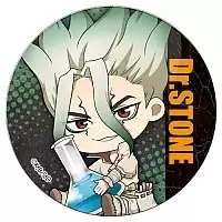 Магнит круглый "Доктор Стоун" Chibi Senkuu Ishigami