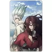 Магнит прямоугольный "Dr. Stone" Senkuu и Tsukasa