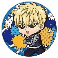 Магнит виниловый круглый Ванпанчмен - Chibi Генос