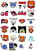 Стикеры виниловые Neon Genesis Evangelion Micro Macro No.1
