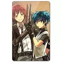 Магнит виниловый прямоугольный Ansatsu Kyoushitsu - Karma Akabane and Nagisa Shiota