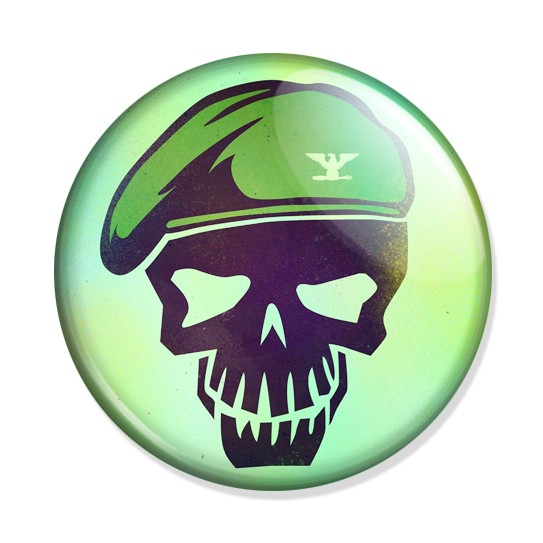 ���������� ������� ������ Suicide Squad - Rick Flag logo �� ����� � ����� ����� ��������� / Suicide Squad