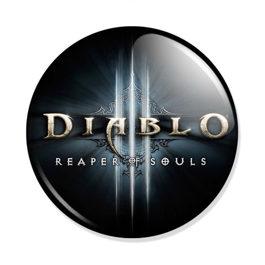 ���������� ������� ������ Diablo III Reaper of Souls logo �� ����� � ����� ������ / Diablo / ������