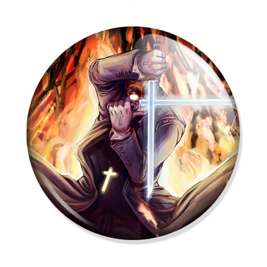 ������ Hellsing - Alexander Anderson in flames