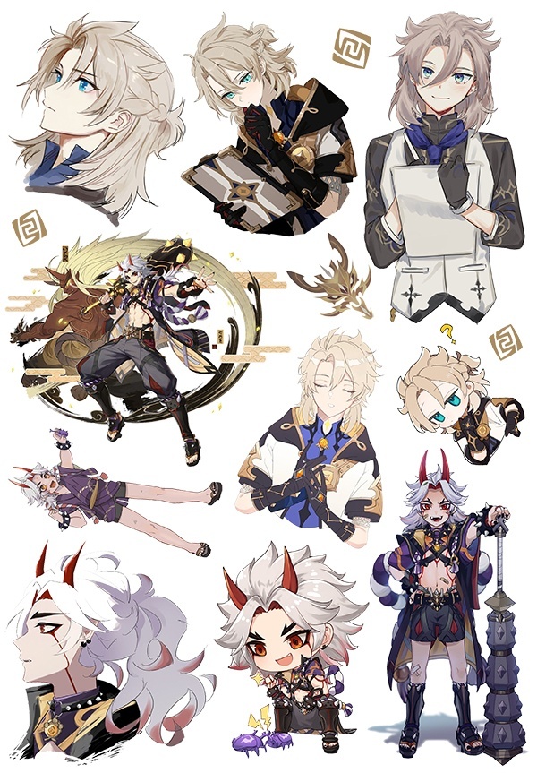 �������� Genshin Impact / Albedo & Arataki Itto