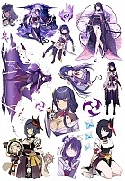  Genshin Impact / Raiden Shogun & Kujou Sara