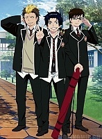   Ao no Exorcist Rin Okumura, Yukio Okumura, Ryuji Suguro, Kuro