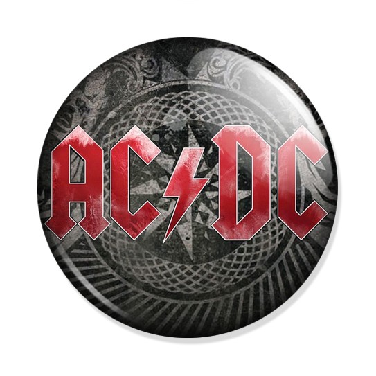 ���������� ������� ������ AC/DC Logo �� ����� � ����� ���������� � ���������� ��� / AC/DC / Alternating current / Direct current