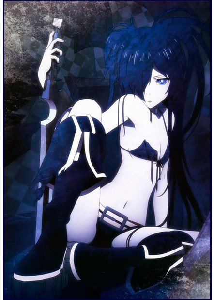 ���������� ������� Black Rock Shooter (������� � ׸���� �����) HD �� ����� � ����� 