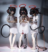 ����� ������� Three Wise Monkeys [See no Evil, Hear no Evil, Speak no Evil] Premium Set 1/12 Complete Model Action Figure