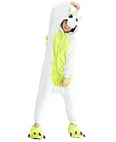 �������� �������� ����� � ������� / Kigurumi Unicorn White Green