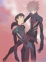   Evangelion Shinji Ikari, Kaworu Nagisa