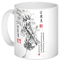 ������ Sumi-e "Your Lie in April" Kaori Miyazono