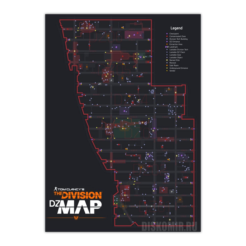 ������ �������� Tom Clancy's The Division - DZ Map