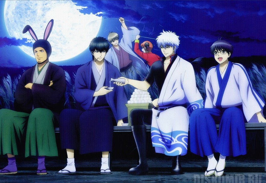 ���������� ������� ������ �������� Gintama Sougo, Kagura, Toshiro, Gintoki, Shinpachi, Isao �� ����� � ����� ������� / Gintama