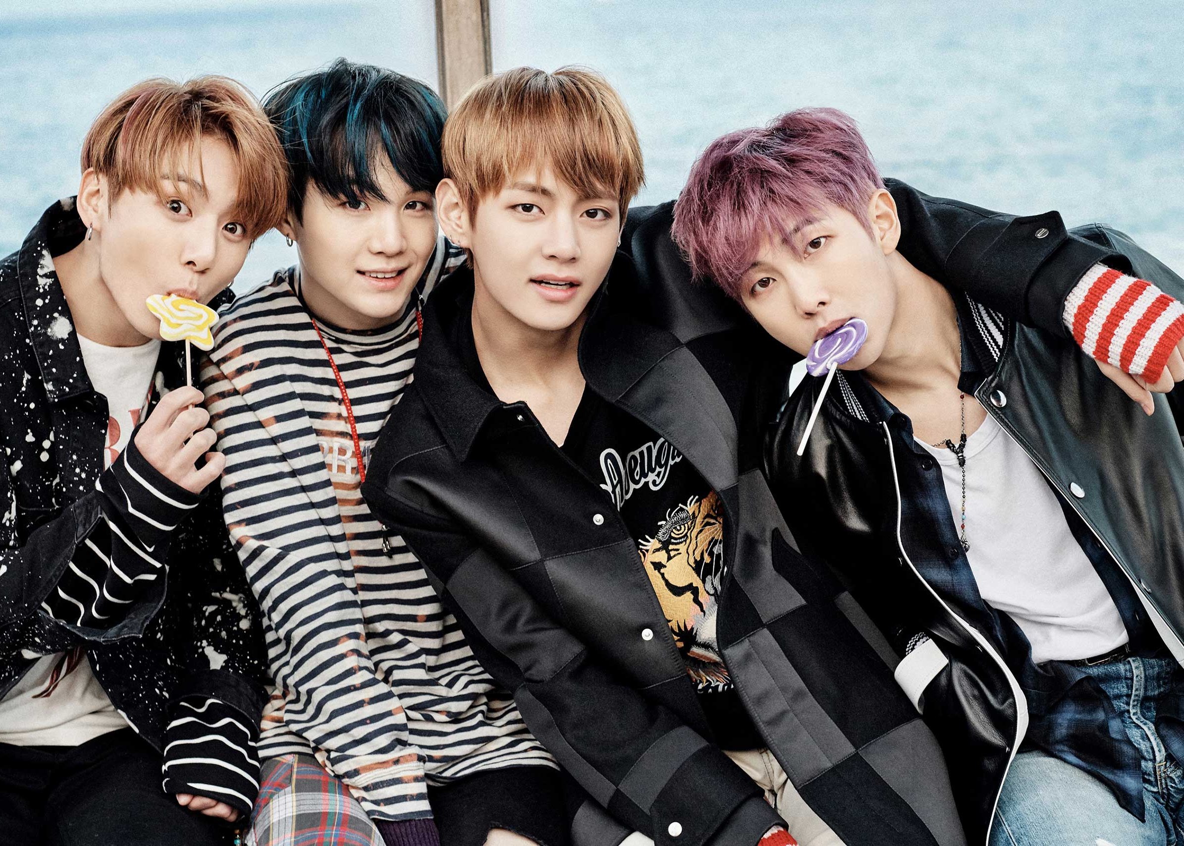 ������ �������� � ����������� ������ Bangtan Boys