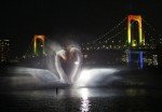 Odaiba water illumination