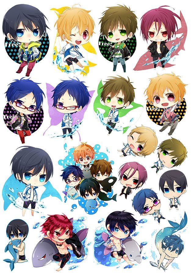�������� Free! Iwatobi Swim Club Chibi