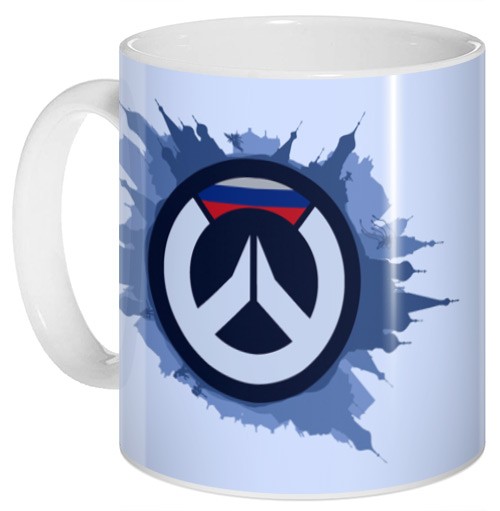 ���������� ������� ������ Overwatch Russia Logo �� ����� � ����� Overwatch / �������� / �����