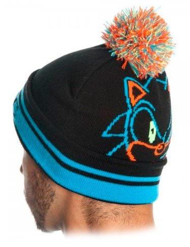 ���������� ������� ����� Beanie: Sonic - Day Glow Black Roll/Slouch Knit KC05P7SEG �� ����� � ����� ����� / Sonic the Hedgehog / �� �����