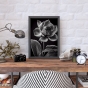 ����� �������� ��� ��������� - Black & White Flowers